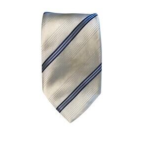 Giorgio Armani Men's 100% Silk Slim Striped Neck Tie Classic Made in Italy